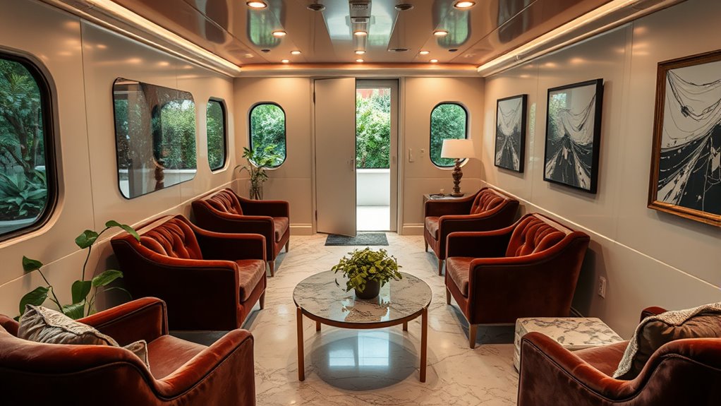 luxury restroom lounge conversions