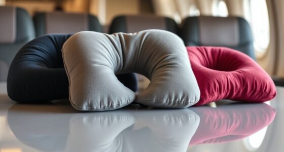 luxury travel neck pillows
