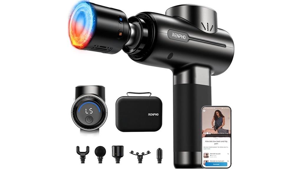 massage gun with heat