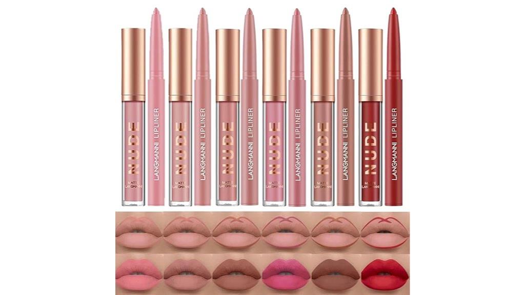 matte lipstick with lipliners