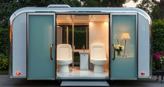 modern upscale restroom facilities