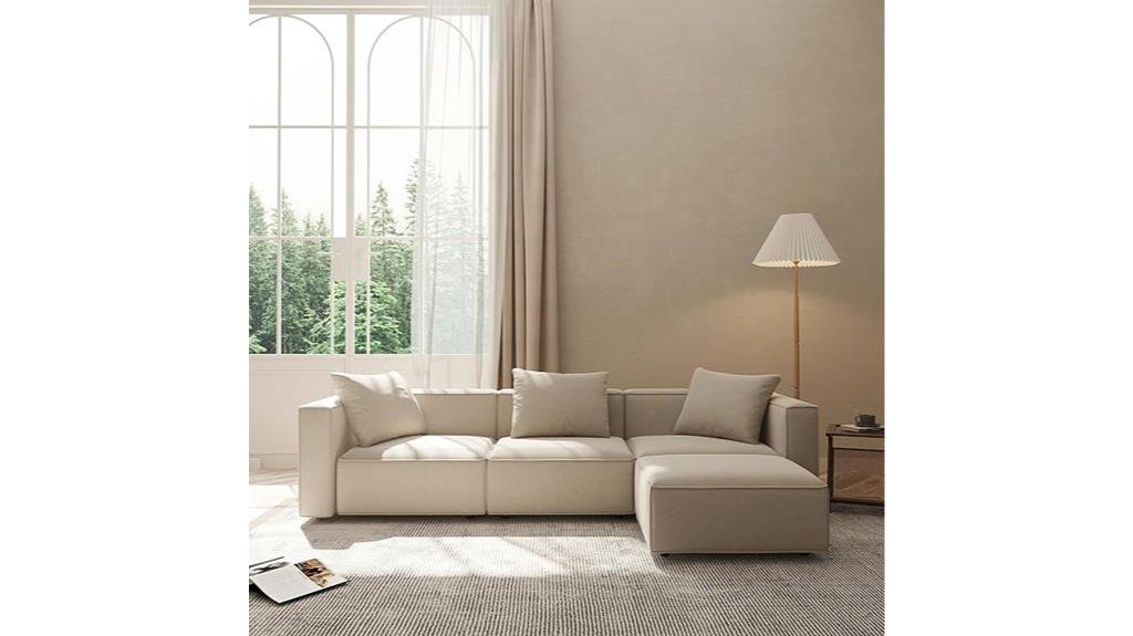 modular sofa with ottoman