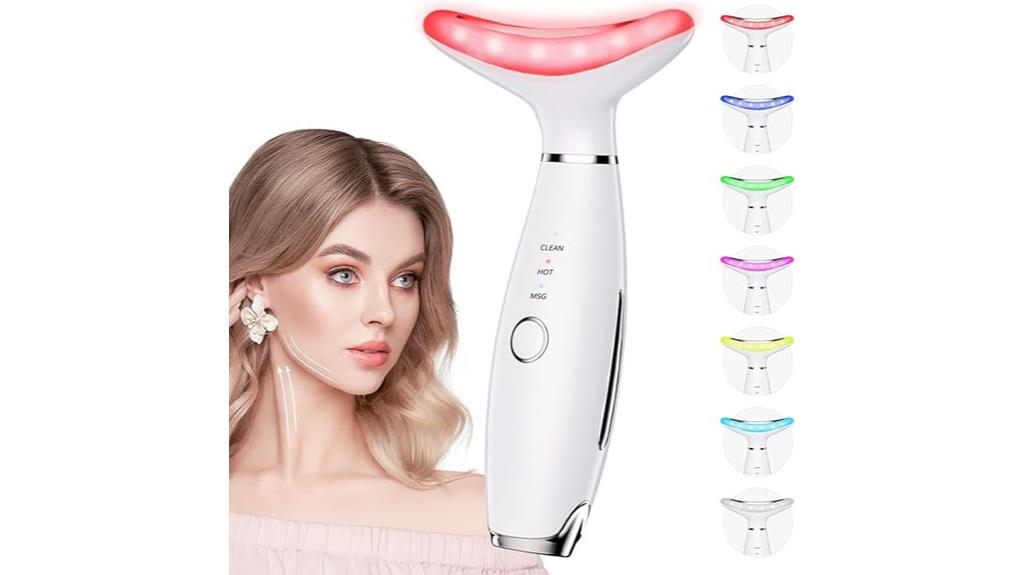 multicolor face neck massager