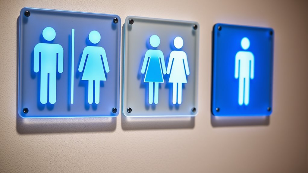 multilingual bathroom sign templates