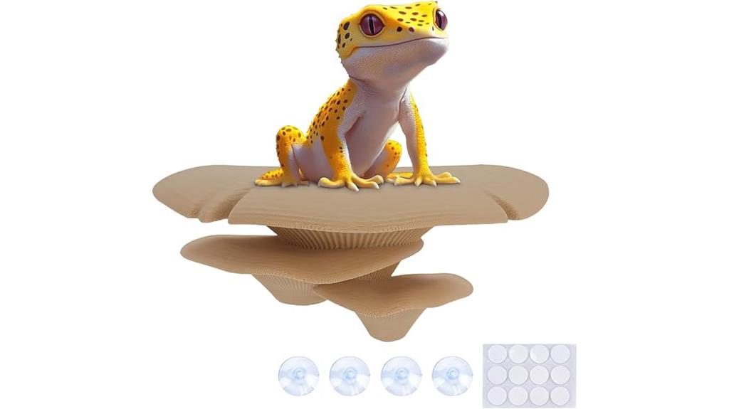 mushroom themed tank decorations