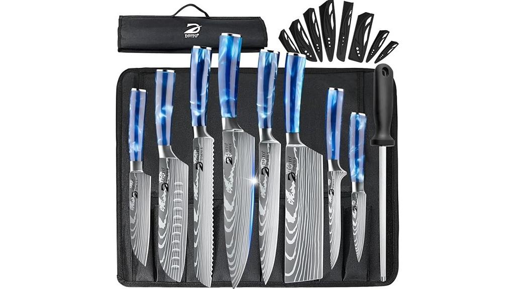 nine piece knife set