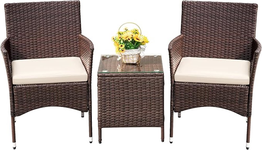 patio rattan furniture set