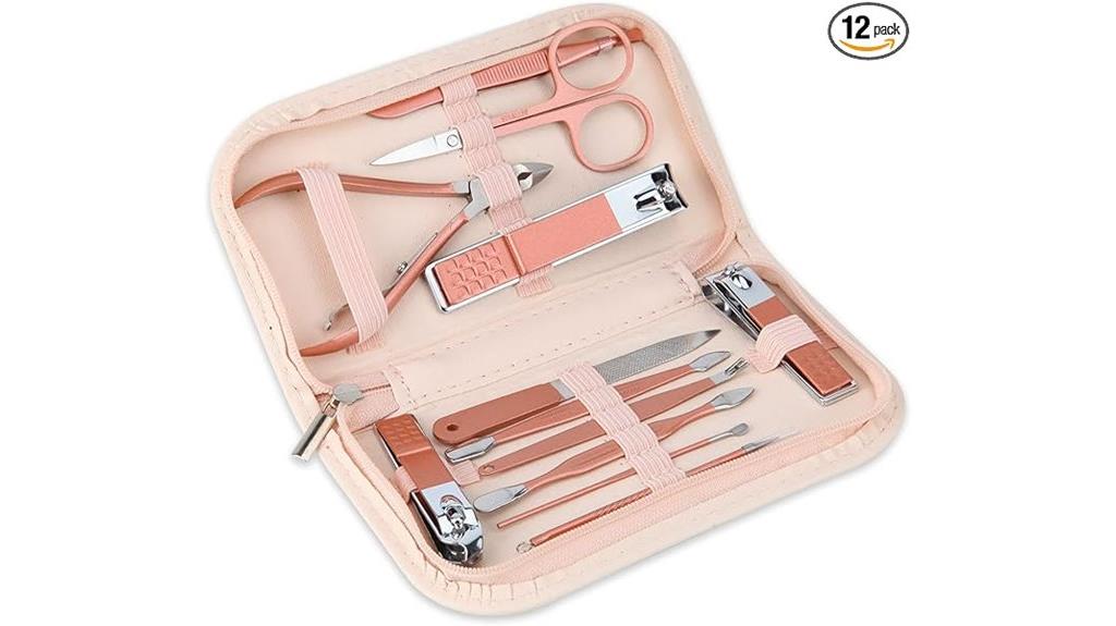 portable 12 in 1 manicure kit