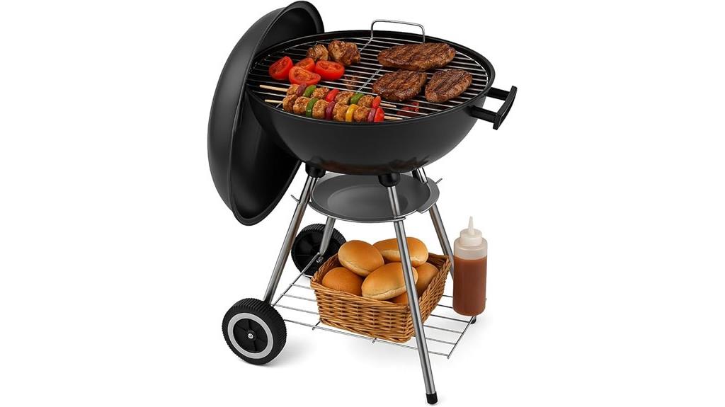 portable 18 inch charcoal grill
