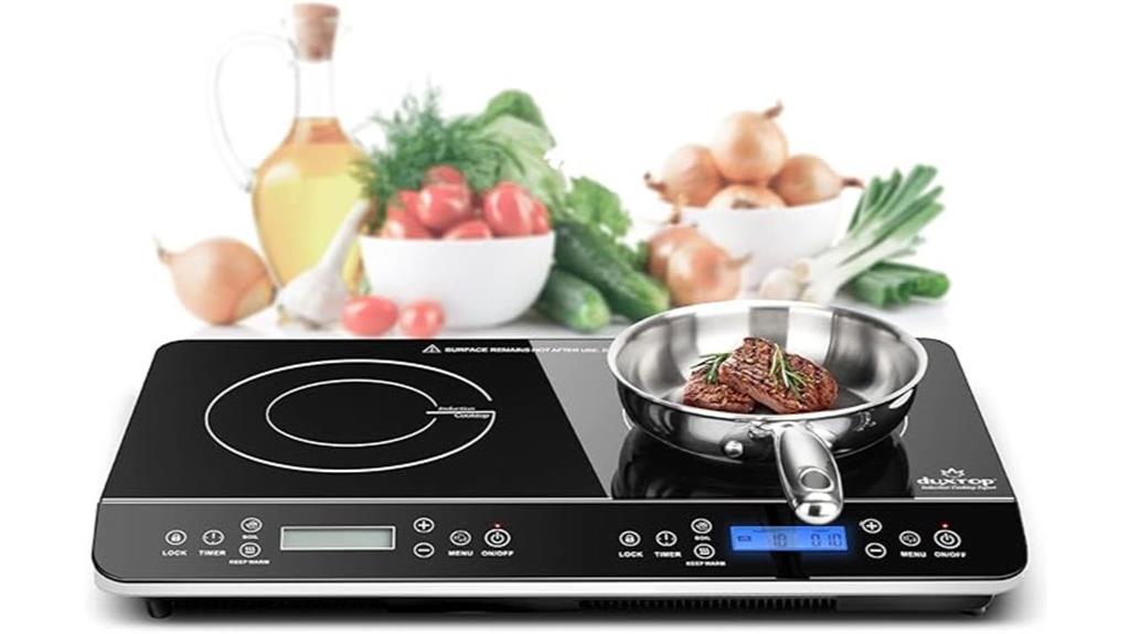 portable lcd double induction cooktop