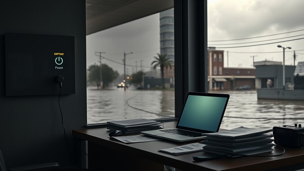 power outage flooding backups