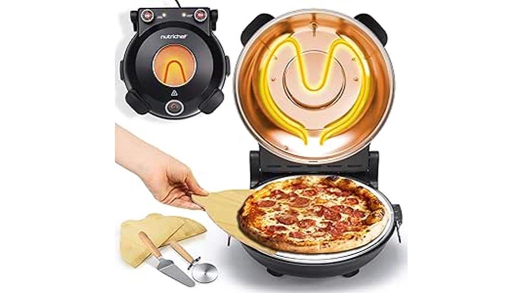 powerful 1200w pizza oven