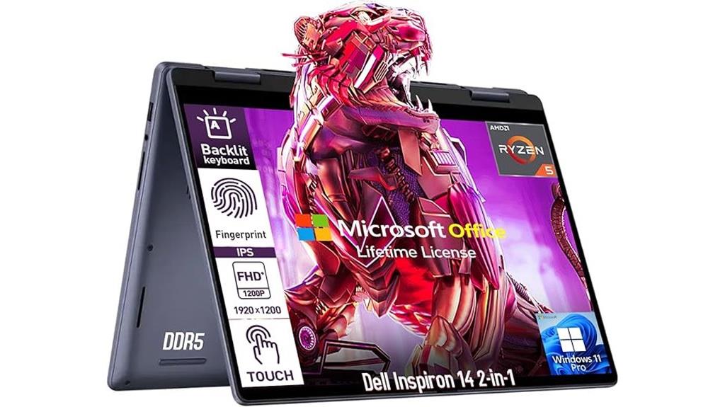 powerful 14 inch convertible laptop