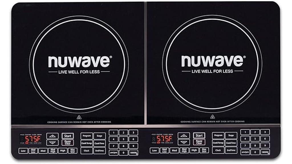 powerful dual induction cooktop