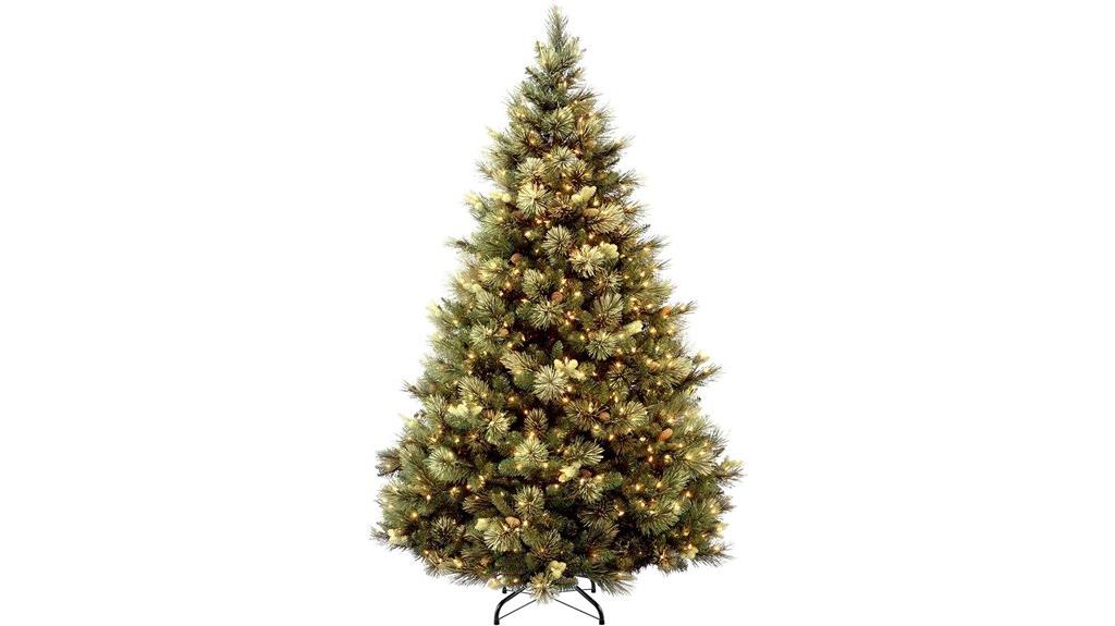 pre lit 6 5 ft christmas tree