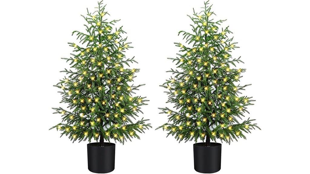 pre lit norfolk pine
