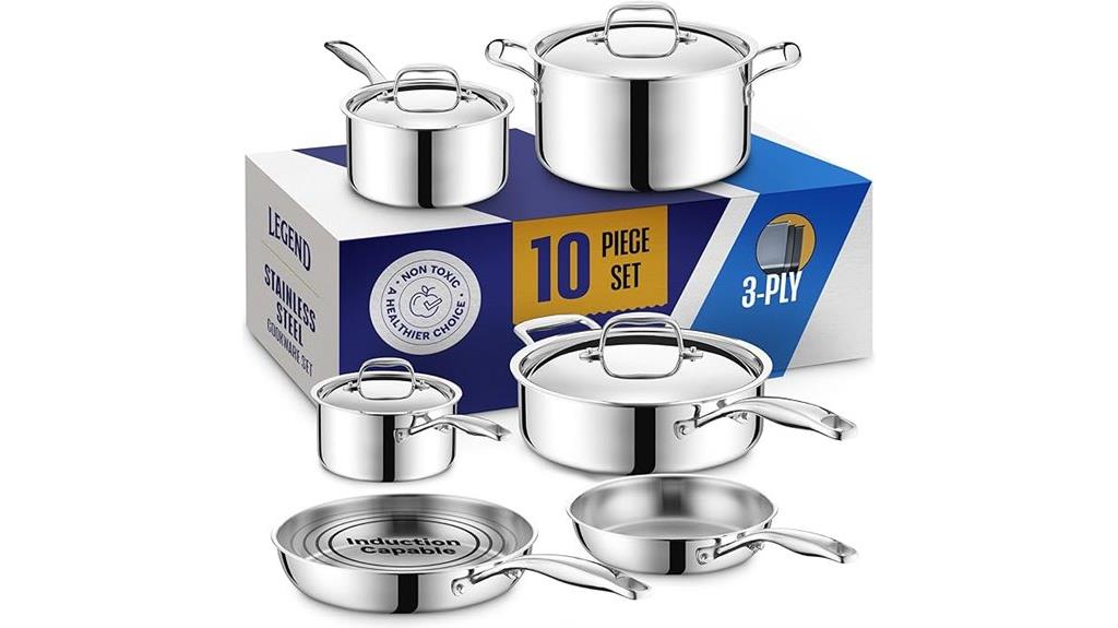 premium stainless steel cookware