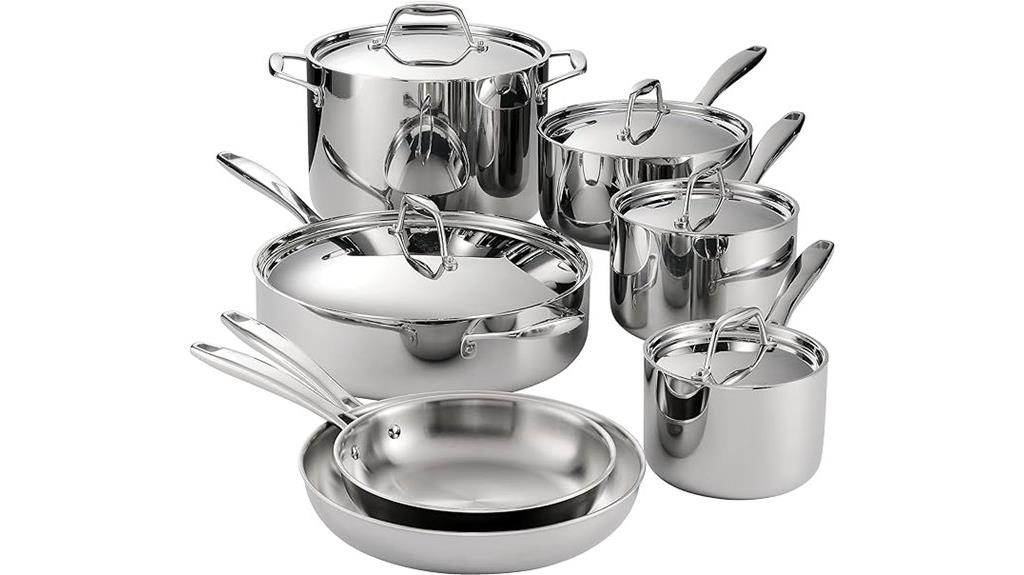 premium tri ply stainless cookware