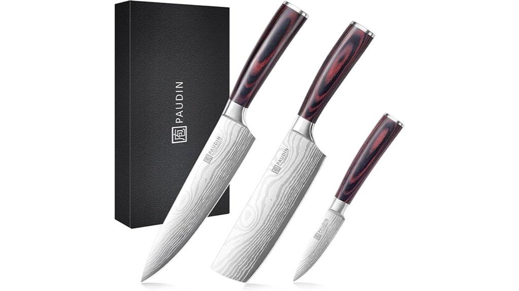 professional 3 piece kitchen knife set