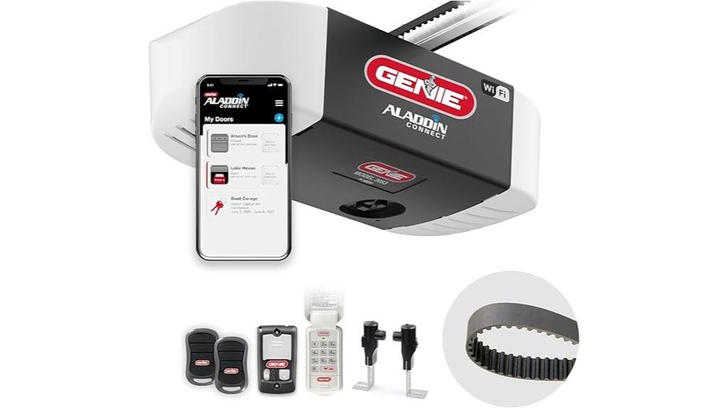 quiet wifi garage opener