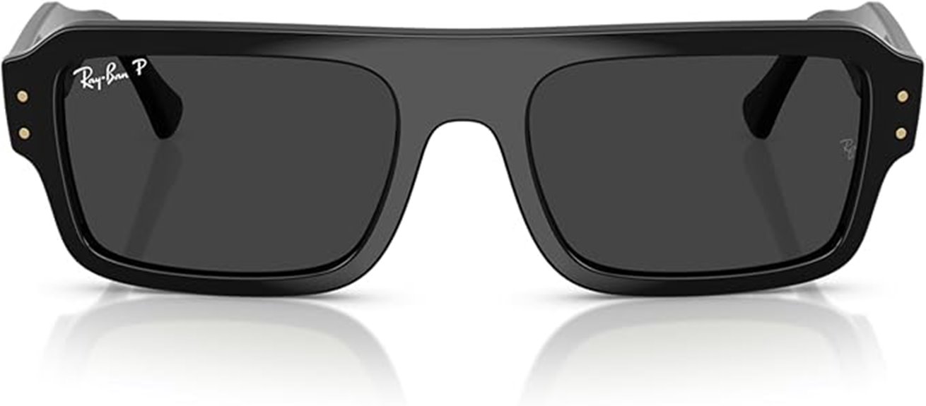 ray ban lukas rectangular sunglasses