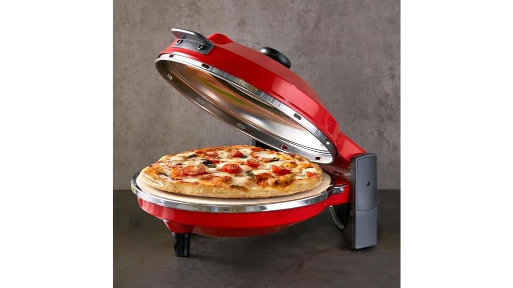 red italian pizza oven