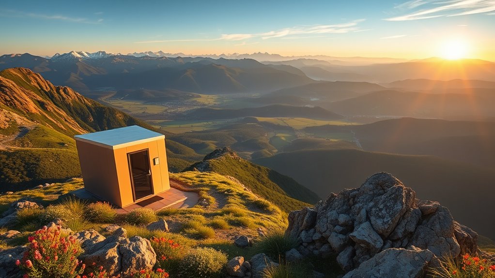 restroom placement preserves view