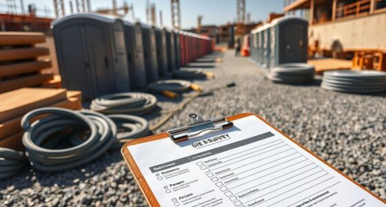 restroom power water access