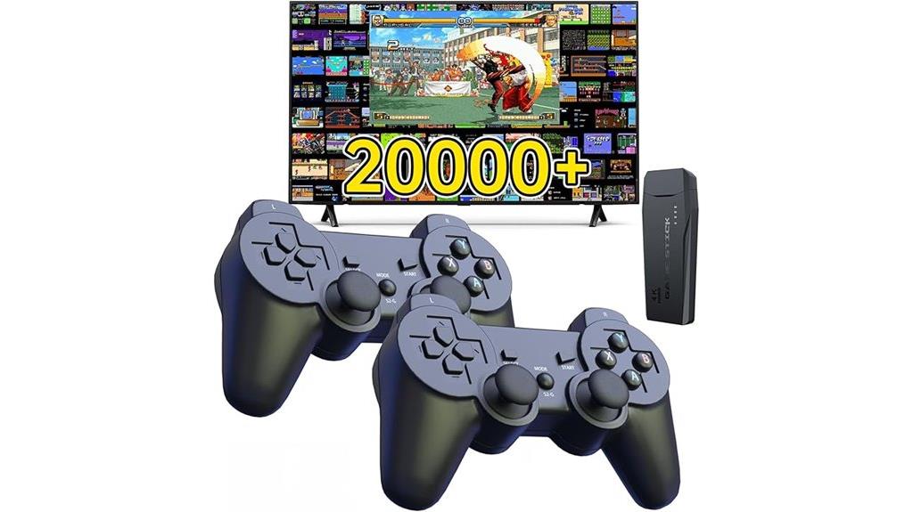 retro console with 20 000 games