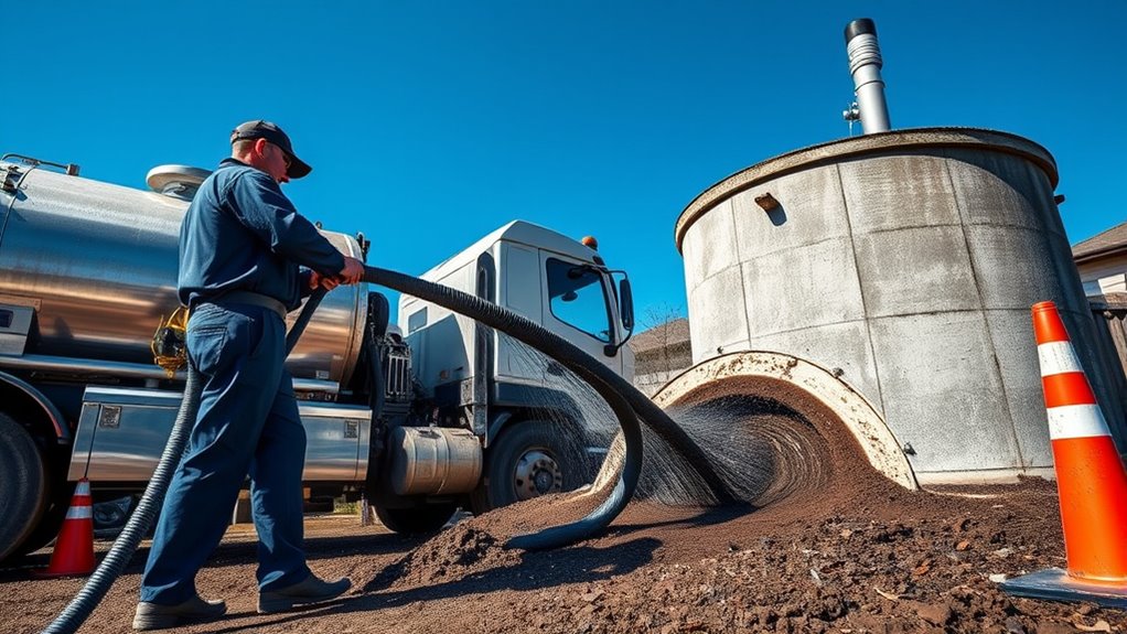 septic system pump out process