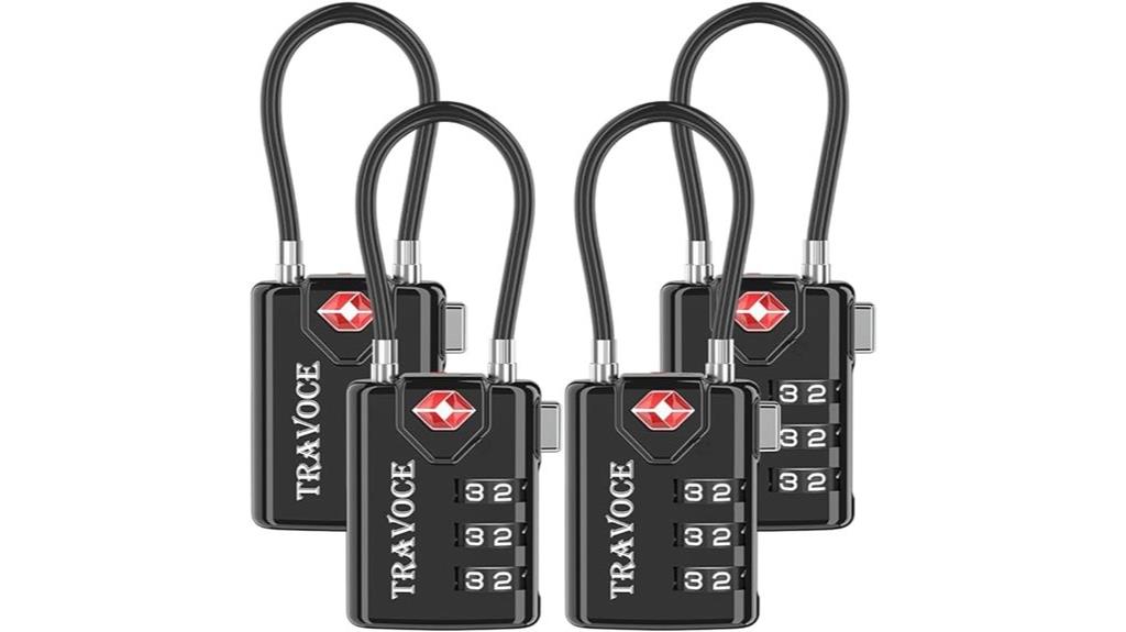 set of four tsa locks