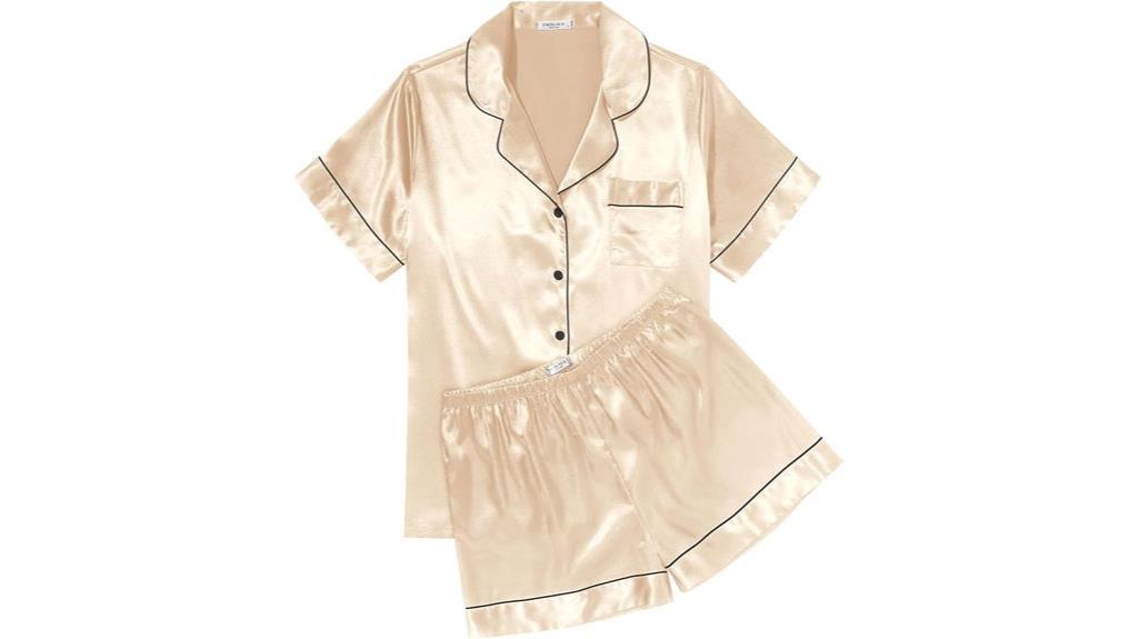 silky pajama sets for women