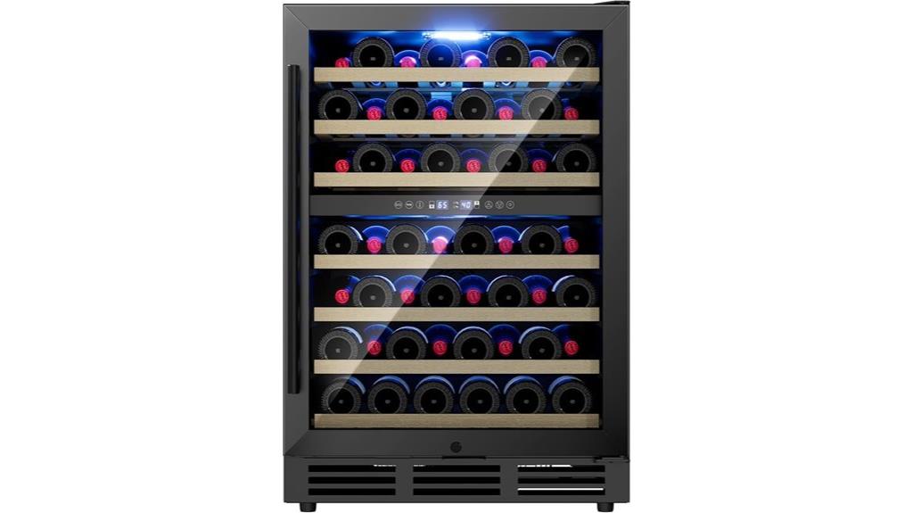 slim 54 bottle wine cooler