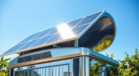 solar panels on portable toilets