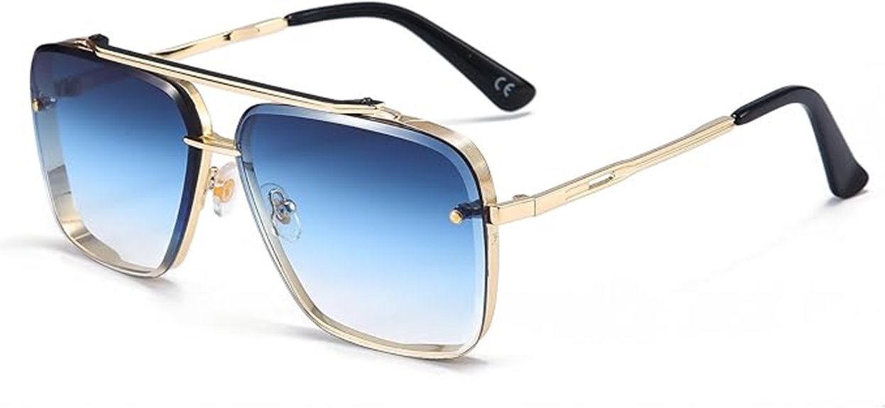 stylish aviator sunglasses