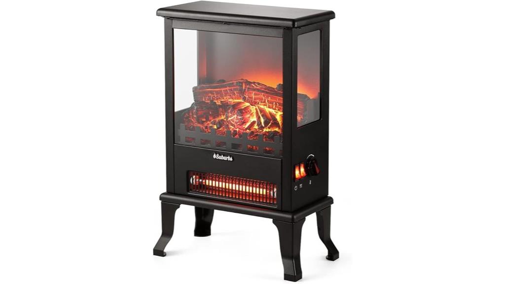 suburban infrared electric fireplace