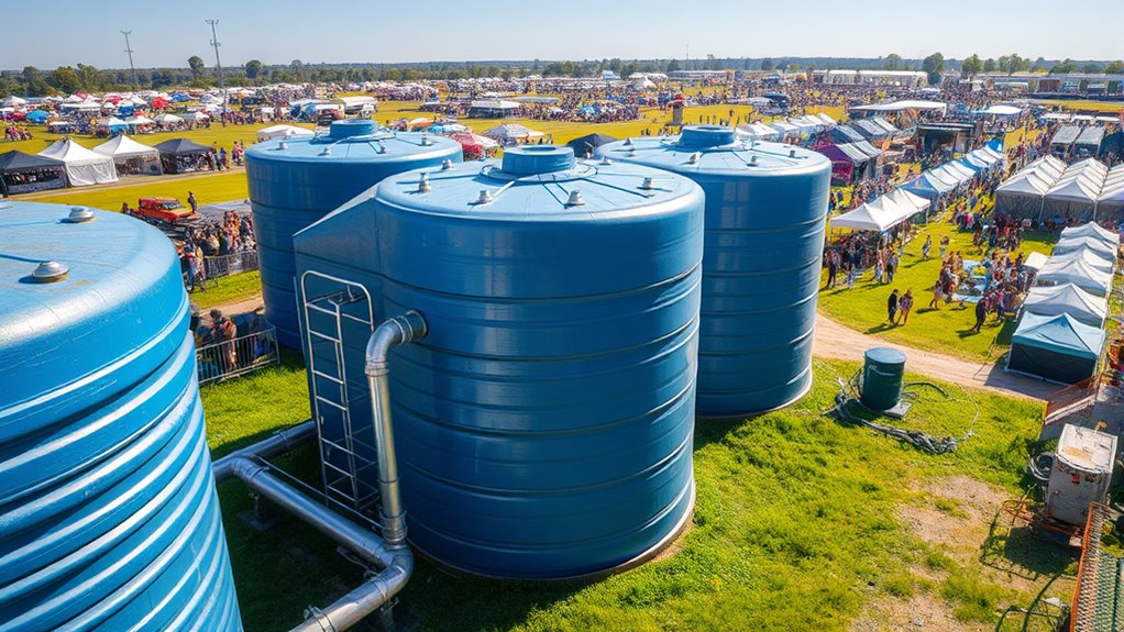 tank sizing for events