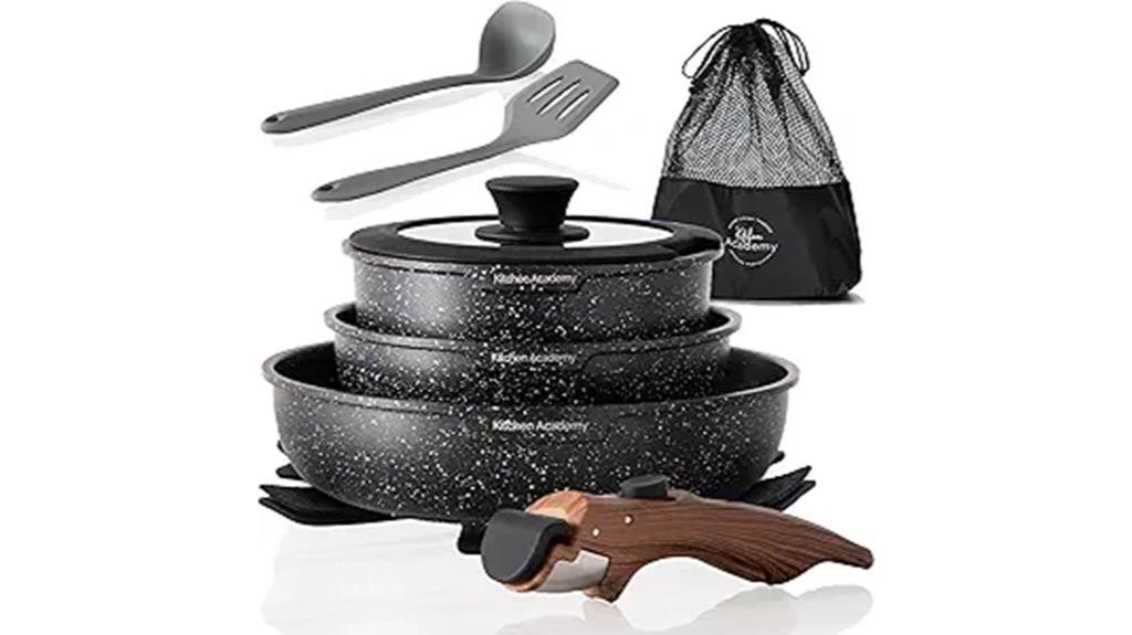 ten piece nonstick kitchen set