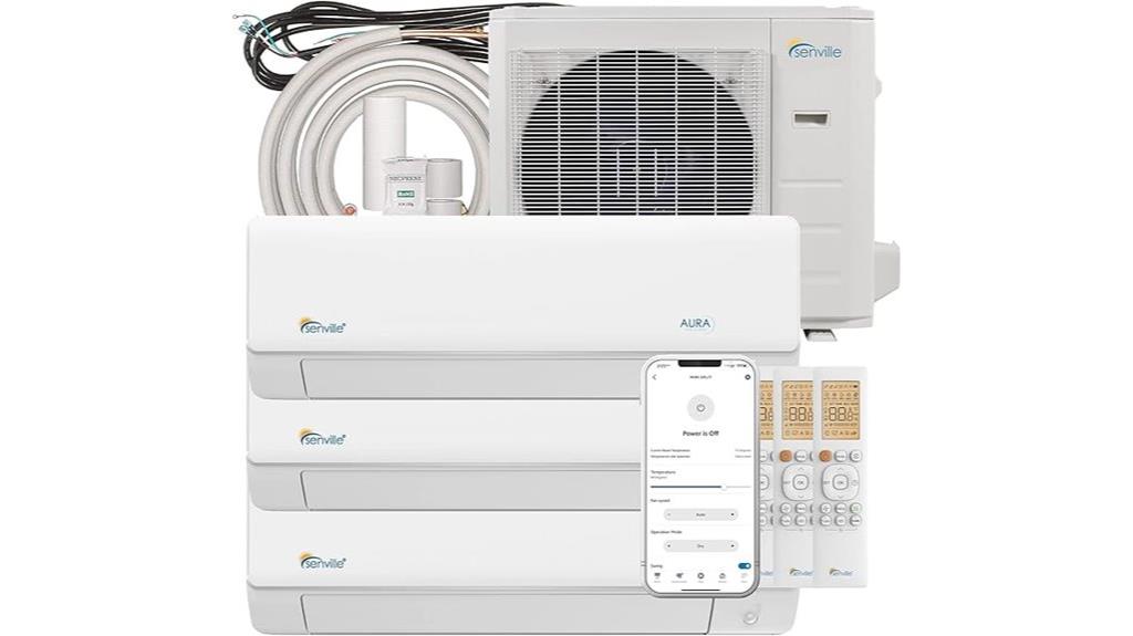 tri zone 36000 btu heat pump