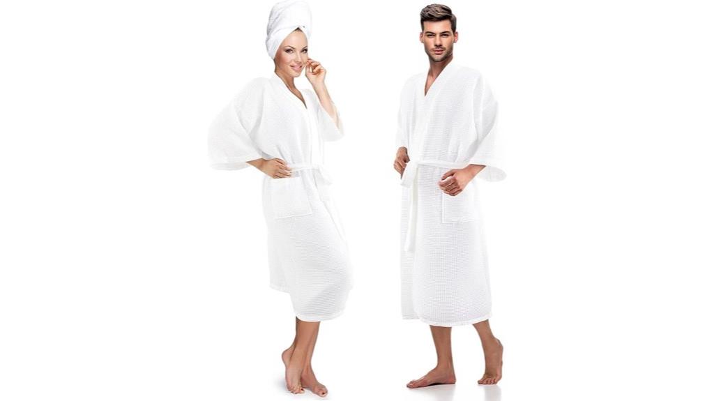 unisex waffle robe style