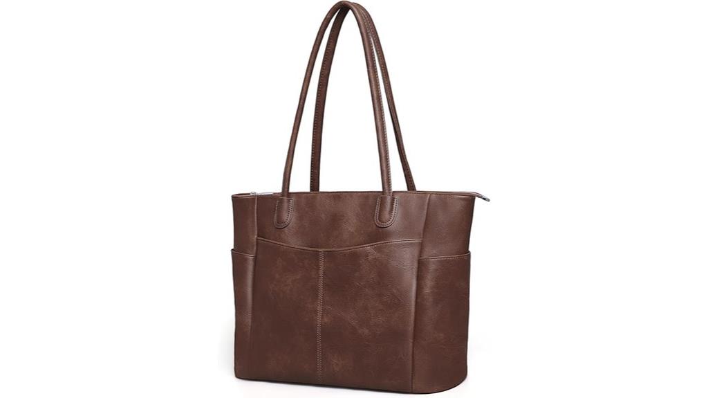 vegan leather 23l tote