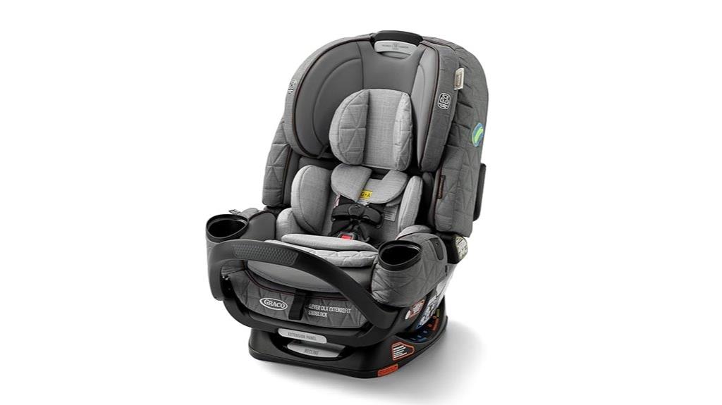 versatile extended use car seat