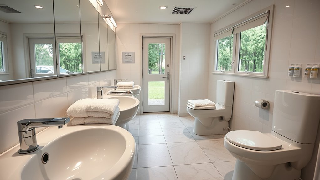 vip camp bathroom cleanliness