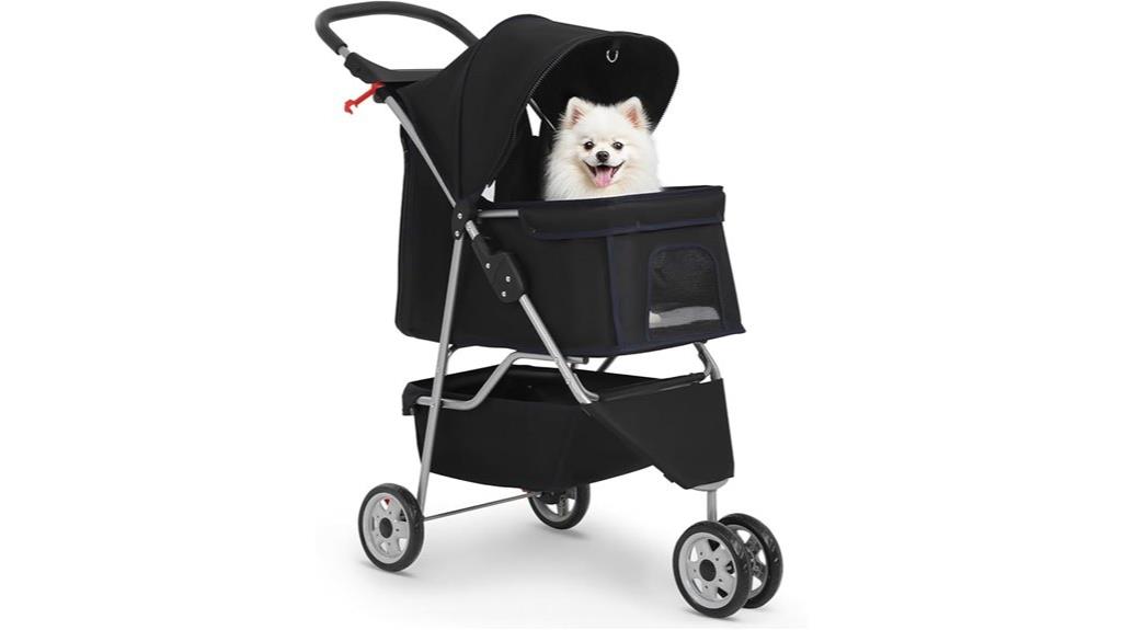 waterproof collapsible pet stroller