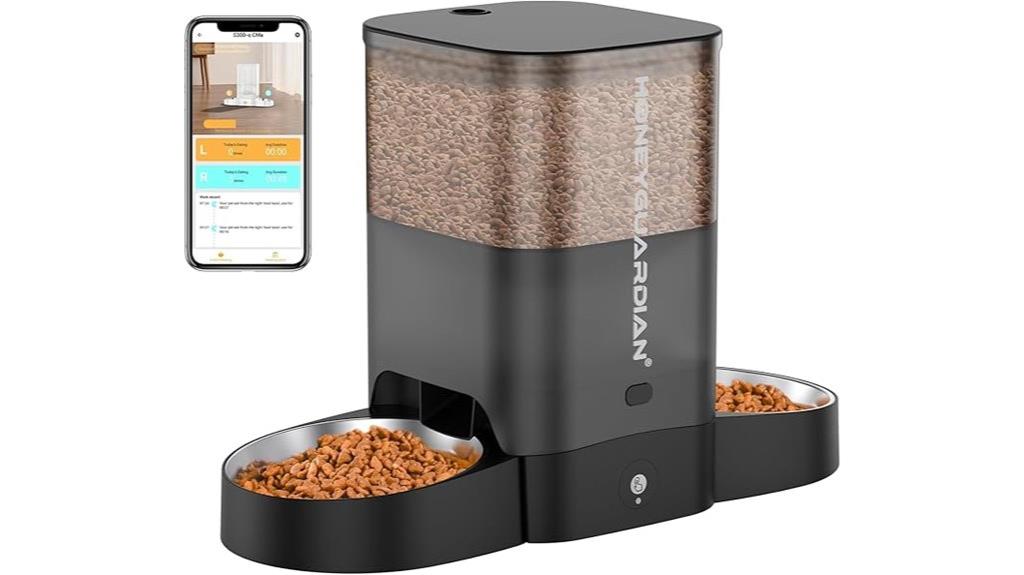 wifi enabled stainless cat feeder