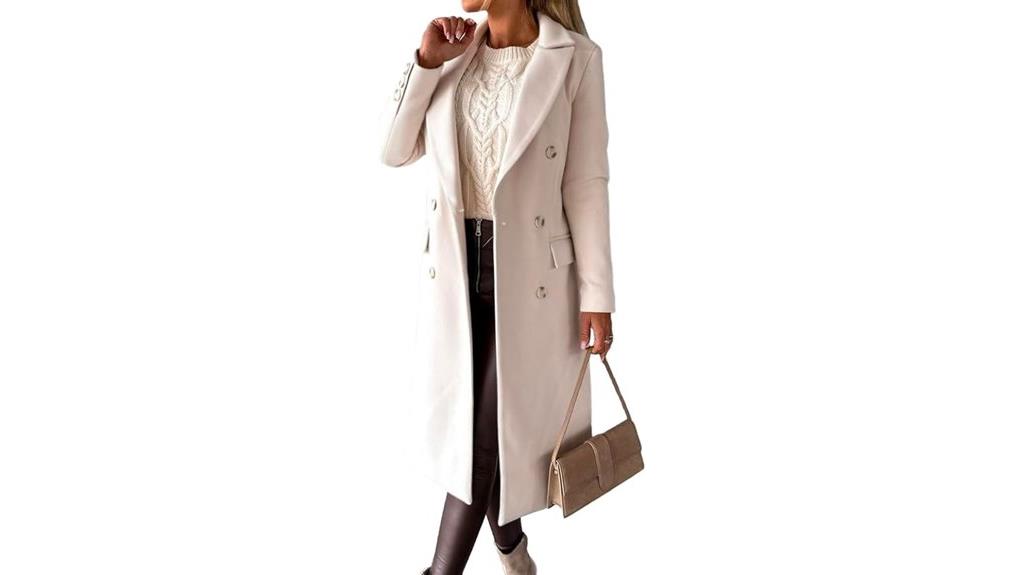 women s double breasted wool coat