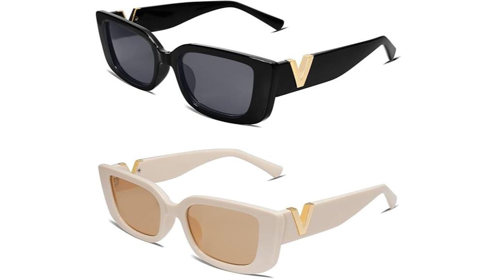 women s rectangle sunglasses