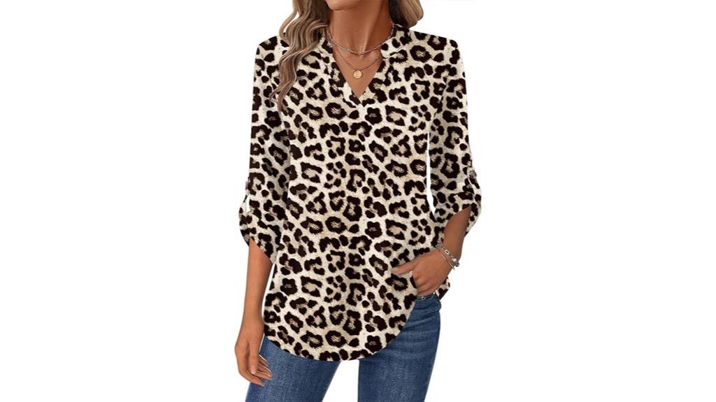women s v neck blouse