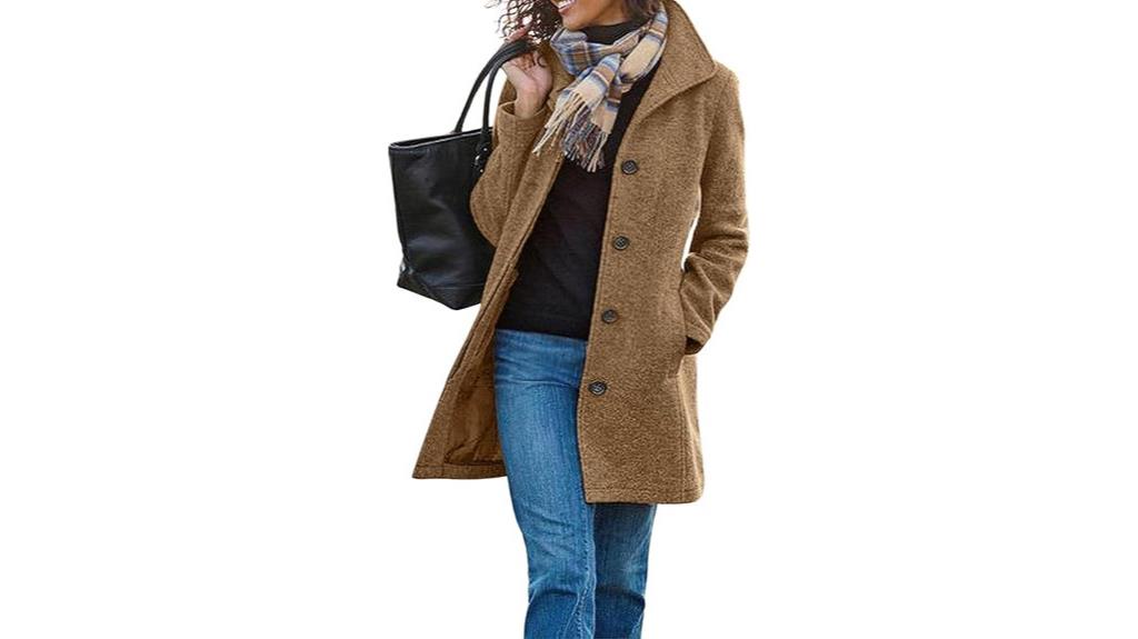 women s wool blend coat