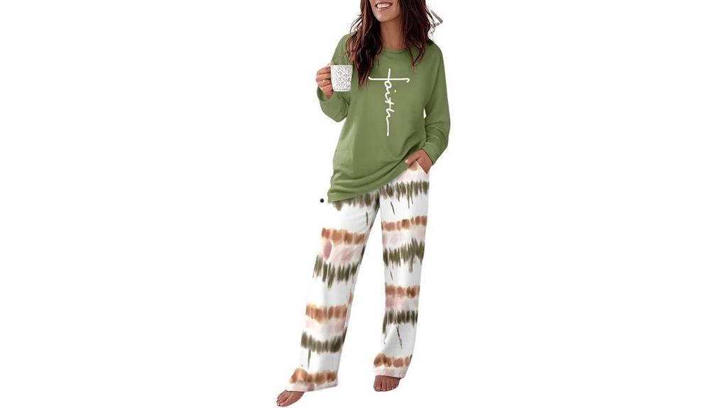 comfy two piece pajama set